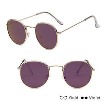 Load image into Gallery viewer, Leon Elegant Unisex Woman and Man Classic Round  Sunglasses Designer Glasses Lady Round Luxury Retro Sunglasses With Vintage Mirror Oculos De Sol Gafas
