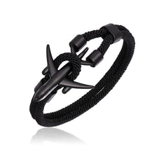 Load image into Gallery viewer, Airport Fashion Men Women Airplane Anchor Bracelets Charm Rope Chain Paracord Aviation Life Jewelry Design
