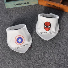 Load image into Gallery viewer, Cotton Baby Bibs Double Layers Saliva Scarf Fashion Cartoon Print Baby Triangle Towel For Newborn Boy Girl
