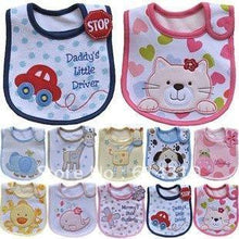 Load image into Gallery viewer, Unisex 3 PC Mixed Breathable Cotton Baby Bibs Waterproof Infant Bibs High Quality Stylish Design For Baby
