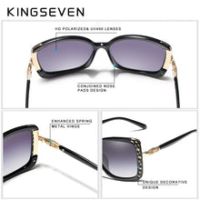 Load image into Gallery viewer, KINGSEVEN 2021 Women&#39;s Fashion Brand Designer Polarized Sunglasses Butterfly Frame Summer Gradient Lens Sun glasses Retro 7215
