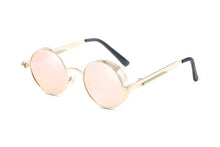 Load image into Gallery viewer, Luxury Popular Retro  Gothic Steampunk Polarized Men and  Women Brand Designer Vintage Round High Quality Metal Frame Sunglasses With UV400 Protection
