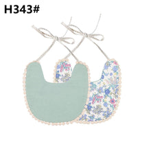 Load image into Gallery viewer, Handmade Luxury Floral Baby Bib Accessories Burp Cloths Newborn Baby Boy Girl Kids Cartoon Bibs 100% Cotton Linen Waterproof Saliva Bib For Kids
