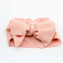 Load image into Gallery viewer, Adjustable Big Bow Headwrap  Top Knot Headbands Over Sized Bow Hair Turban for Newborn Girl
