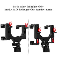 Load image into Gallery viewer, Car Phone Holder Rearview Mirror Mount Phone Holder 360 Degrees GPS Smartphone Stand

