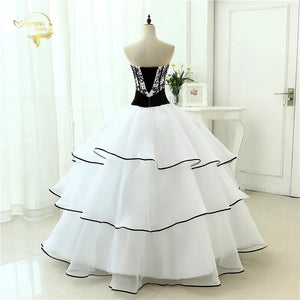 Vestidos De Noiva Hot Sale 2023 New Arrival  Wedding Dresses Classical A line White Black Women's Vintage Ball Gown OW 0199 Plus