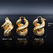 Load image into Gallery viewer, Sunny Jewelry Big Hoop Earrings Pendant Necklace Women&#39;s Copper Cross Number Eight Trendy New Arrivals Jewelry Sets For Party
