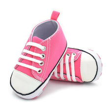 Load image into Gallery viewer, Classic Canvas Newborn Baby Boys Girls First Walkers Toddler Soft Sole Anti-slip Sneakers
