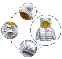 Load image into Gallery viewer, Infant Jacket 2020 Autumn Winter Baby Girls Jacket For Baby Coat Kids Warm Hooded Outerwear For Baby Boys Clothes Newborn Jacket
