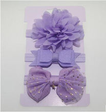 Load image into Gallery viewer, Handmade Vintage Retro Baby Elastic flower Headband Bowknot Hairband Toddler Infants For Baby
