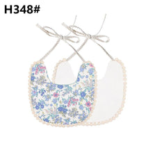 Load image into Gallery viewer, Handmade Luxury Floral Baby Bib Accessories Burp Cloths Newborn Baby Boy Girl Kids Cartoon Bibs 100% Cotton Linen Waterproof Saliva Bib For Kids
