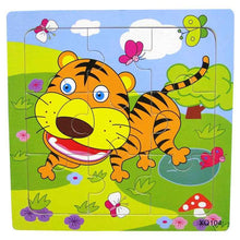 Load image into Gallery viewer, 1 Pcs Animal Wooden Puzzles For Children In Wooden 3D Mosaic Puzzles Kids Educational Toys Design  For Baby Birthday Gifts
