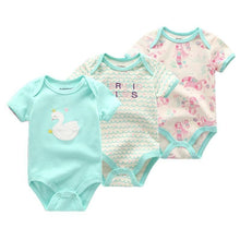 Load image into Gallery viewer, 3PCS/Set Modern Fashion Baby Clothes Bodysuits Baby Clothes Unicorn Clothing Unisex 0-12M Baby Bodysuits Romper and Jumpsuit Set For Kids and Baby
