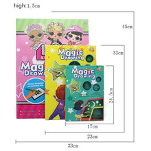 Load image into Gallery viewer, Educational Toy Drawing Board Tablet Graffiti 1pc A4 A3 Led Luminous Magic Raw With Light-fun
