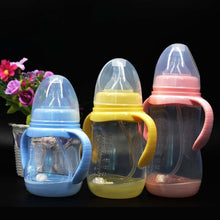 Load image into Gallery viewer, Baby Safe Plastic BPA Free Anti-colic Baby Milk Water Juice Bottle with Straw for Infant Feeding For Kids
