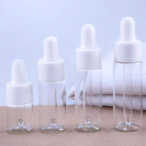 10pcs/Lot 5ml 10ml 15ml 20ml Reagent Eye Dropper transparent Glass Aromatherapy Liquid Pipette Bottle Refillable Bottles