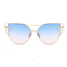 Load image into Gallery viewer, Luxury Vintage Modern Cat Eye Metal High Quality Frame  With Miror Sunglasses For  Women and Lady sunglasses With UV400 Protection
