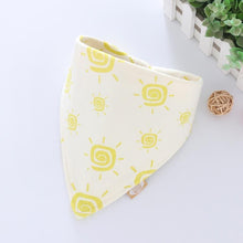Load image into Gallery viewer, Cotton Cartoon Bandana Feeding Saliva Towel Waterproof Bibs For Baby Burp Accessory Adjustable Button Durable Baby Towels
