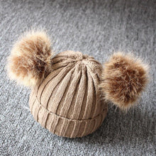 Load image into Gallery viewer, Newborn Baby Kids Girls Winter Warm Knit Hat Ball Beanie Cap  Design
