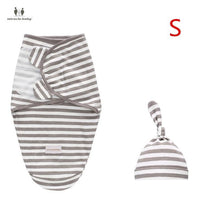 Load image into Gallery viewer, Baby Swaddle Blanket With Cap Swaddle Wrap Swaddling bag  Baby Sleeping Bag
