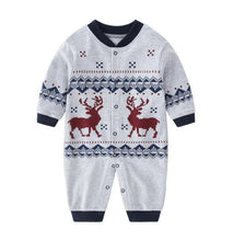 Load image into Gallery viewer, Modern Printed Jumpsuits Gentleman Autumn Long Sleeves Rompers Cotton Baby Clothes for Boys and Girls Outfits Style
