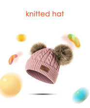 Load image into Gallery viewer, Luxury Baby Hat Pompon Hat Knitted Cute Cap For Girls &amp; Boys Casual Solid Color Girls Baby Style In Great New Modern Trend Design
