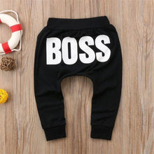 Load image into Gallery viewer, Modern Printed Baby Letter BOSS Pants Cotton Baby Pants / Casual Trousers for Boy and Girl Clothes
