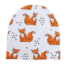 Load image into Gallery viewer, New Cotton Baby Cartoon Print Newborn Hat Elastic Toddler Infant Cap For Girls and Boys Kids
