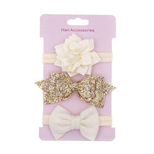 Load image into Gallery viewer, Luxury Modern Baby Headband Crown Flower Bows Hairband Baby Girl Headbands Newborn Hair Accessories Elastic Baby Hair Band
