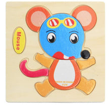 Load image into Gallery viewer, 3D Wooden Children Interesting Puzzle Toys With Animals and Cars Exellent Puzzles Intelligence Kids Early Educational Toys For Children
