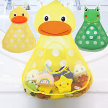Load image into Gallery viewer, Baby Shower Bath Toys Little Duck Little Frog Baby Kids Toy Storage Mesh With Strong Suction Cups Toy Bag Net Bathroom Organizer
