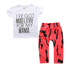 Load image into Gallery viewer, Modern Printed Baby Boy Clothes Sets T-shirt+ Pants Cartoon Printed Clothing Set For Boys In Elegant Design
