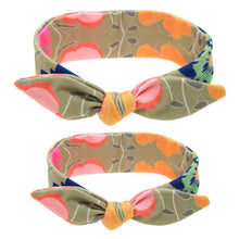 Load image into Gallery viewer, Mother &amp; Baby Headbands Print Floral Elastic Hair Bands Parent-Child Hair Accessories Bow For Baby Girls Bow in Modern Design
