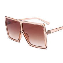 Load image into Gallery viewer, Oversized Luxury Trend New  Woman Sunglasses With Black Fashion Square Glasses And Big Frame Sunglasses In  Modern Glasses Famous Style
