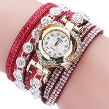 Load image into Gallery viewer, Luxury Crystal Vintage Rhinestone Bracelet Quartz Watch Womens Watch For Female and Girls
