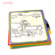 Load image into Gallery viewer, Modern Coloring Magic Water Drawing Book With Pen For Kids and Baby Educational Toy Animals Painting Writing Doodle Cloth Book Kids Drawing Board
