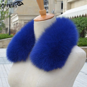 ZDFURS *  women's clothing collar accessories  fashion fur fox scarves 100% Real fox fur collar square  ZDC-163007