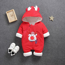 Load image into Gallery viewer, Baby Newborn Jumpsuit Snowsuit Warm Romper Cotton Jackets for baby Girl &amp; boy In Modern Desgn
