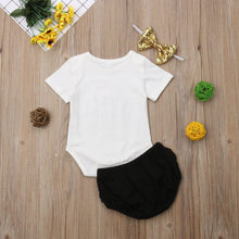 Load image into Gallery viewer, 3PCS Cute Newborn Baby Girl Outfits Clothes Tops Bodysuit Shorts Pants Set For Girls  WIth Print Dadys Princess
