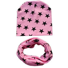 Load image into Gallery viewer, Winter Autumn Baby Hat Scarf Set Newborn Baby Bonnet Soft Cotton Warm Cap Kids Children With Scarf
