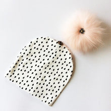 Load image into Gallery viewer, Luxury Modern Baby Hat Cotton Printing Hat With Pompon For Girls Autumn Winter Boys Caps Children Bonnet For Kids
