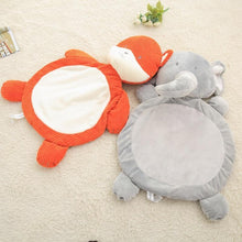 Load image into Gallery viewer, Modern Plush Climbing Carpet Play Mats Newborn  Animal Play Mats Soft Sleeping Mat Cotton Elephant &amp; Fox Carpet For Kids
