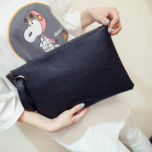 Load image into Gallery viewer, Fashion solid women&#39;s clutch bag leather women envelope bag clutch pu leather bag female Clutches sac Immediately shipping
