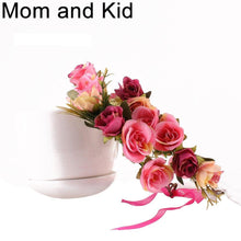 Load image into Gallery viewer, Luxury Modern Matching Flower Headband Lovely Newborn Headband Flower Crown Wreath for Mother and Kids
