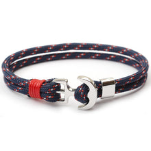 Load image into Gallery viewer, Luxury Modern Handamde Multilayer Anchor Bracelets Charm Survival Rope Chain Fashion Jewelry Bracelet For Men and Women
