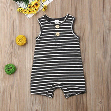 Load image into Gallery viewer, Summer Clothing Newborn Infant Baby Boy/Girl Striped Romper Sleeveless Outfit Jumpsuit Pajamas
