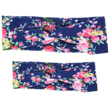 Load image into Gallery viewer, Mother &amp; Baby Headbands Print Floral Elastic Hair Bands Parent-Child Hair Accessories Bow For Baby Girls Bow in Modern Design
