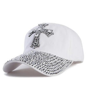 Xthree New Black Rhinestone Baseball Cap Fashion Hip hop Cap Men Women's Baseball Caps Super Quality Unisex  Hat Free Shipping