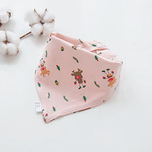 Load image into Gallery viewer, Cotton Cartoon Bandana Feeding Saliva Towel Waterproof Bibs For Baby Burp Accessory Adjustable Button Durable Baby Towels
