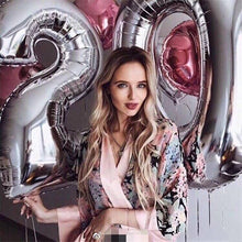 Load image into Gallery viewer, Luxury Big Modern 32inch Number Foil Helium Balloons For Birthday Party and Celebrations Modern Decoration

